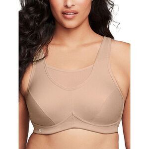 Open Box - Glamorise -  Women's No-Bounce Camisole Sports Bra -  Cafe